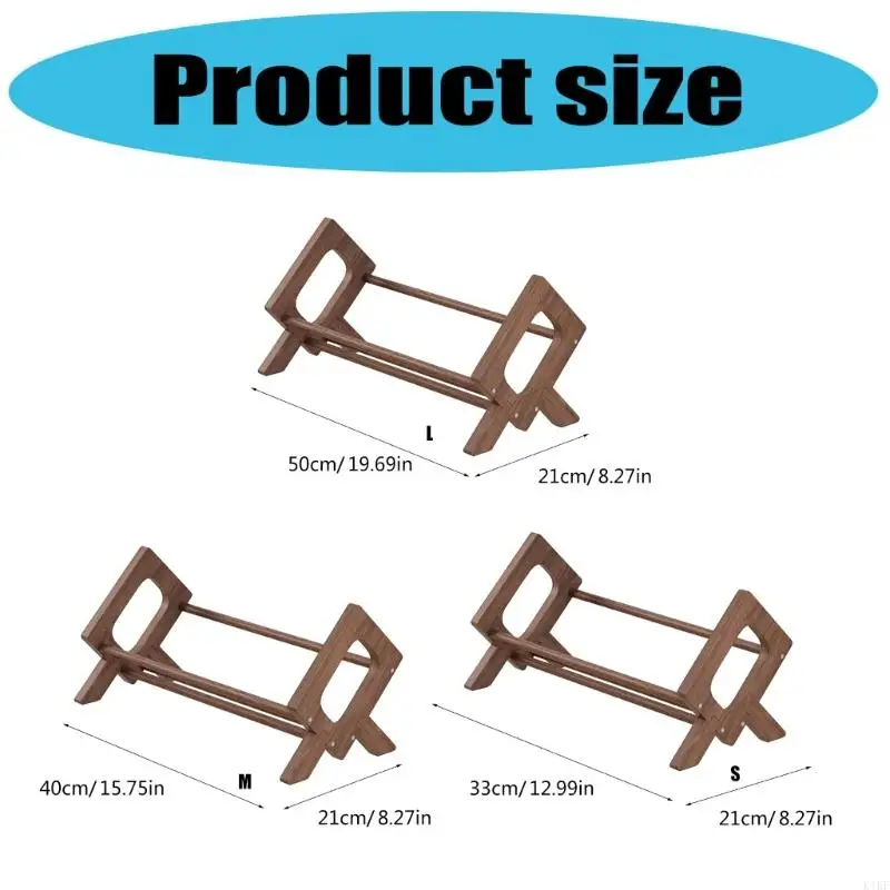 Estantería estantería estantería madera estantería portátil almacenamiento estante almacenamiento - imagen 3
