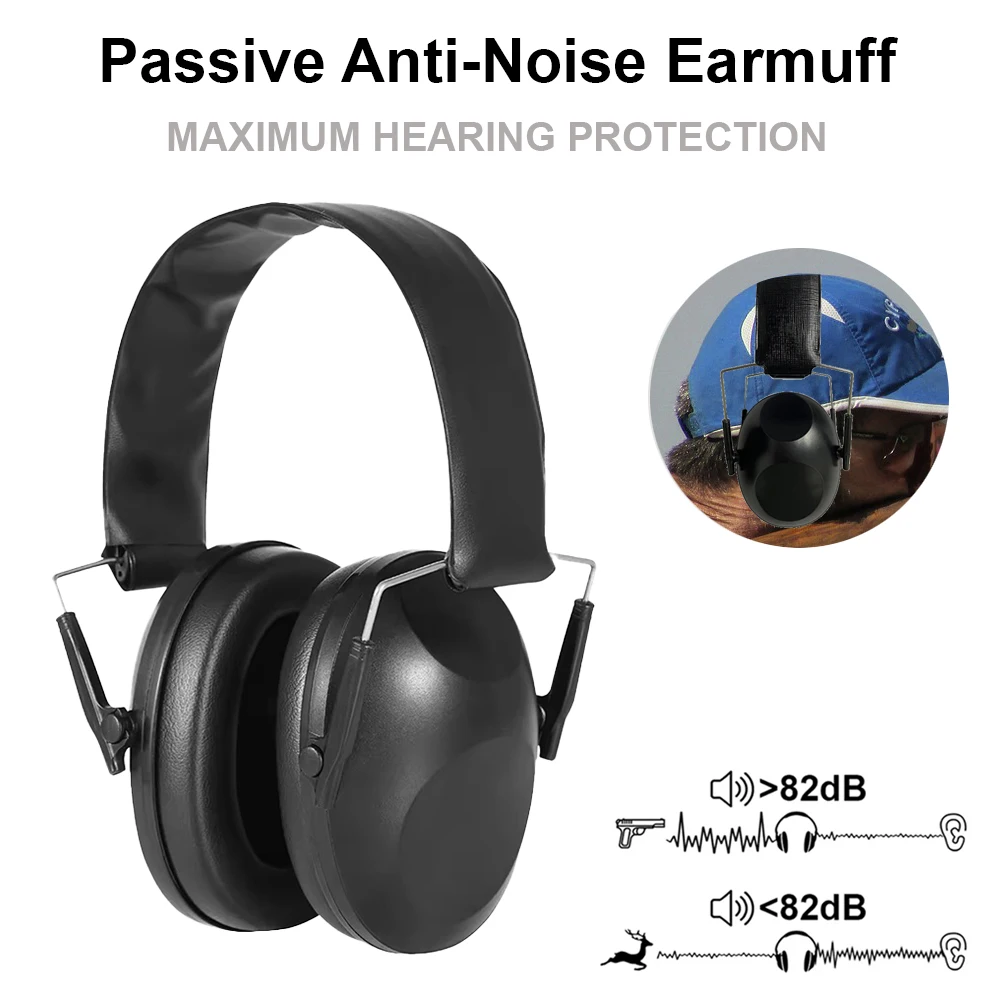 Protectores auditivos tácticos con cancelación de ruido |   Protección auditiva plegable para caza y tiro |   Manguitos insonorizados de grado profesional