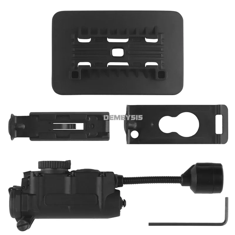 Lámpara táctica para casco, luz estroboscópica multifuncional, luz de cabeza IR roja, verde, azul y blanca, linterna frontal para caza y tiro - imagen 2