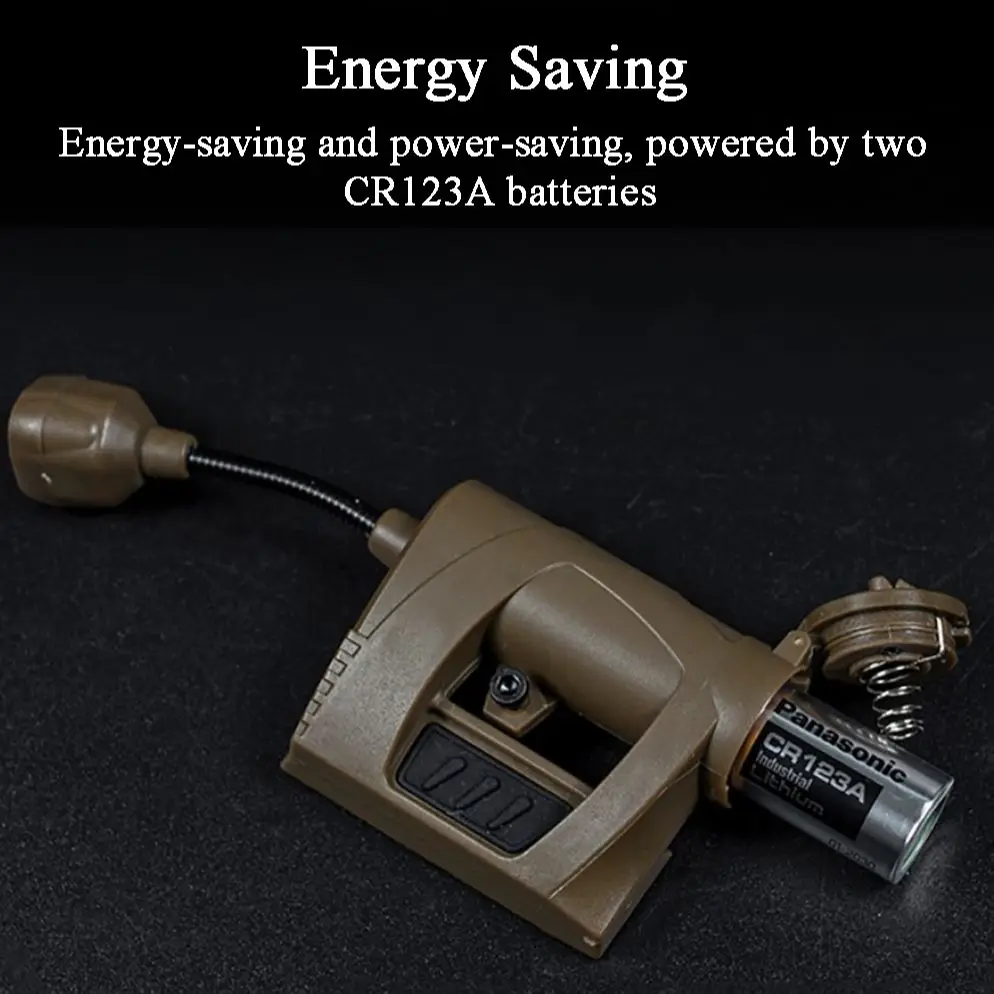 Luz táctica para casco Airsoft, carga de cuatro colores, luz de señal militar - imagen 5