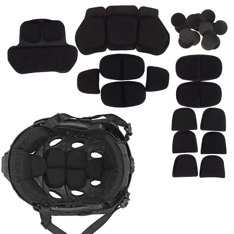 Kit de acolchado interior para casco táctico, almohadilla protectora de espuma viscoelástica, almohadillas de revestimiento para casco de corte súper alto FAST SF