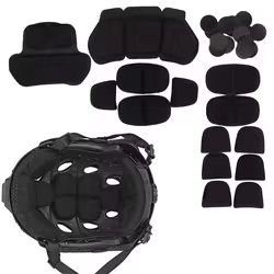 Kit de acolchado interior para casco táctico, almohadilla protectora de espuma viscoelástica, almohadillas de revestimiento para casco de corte súper alto FAST SF