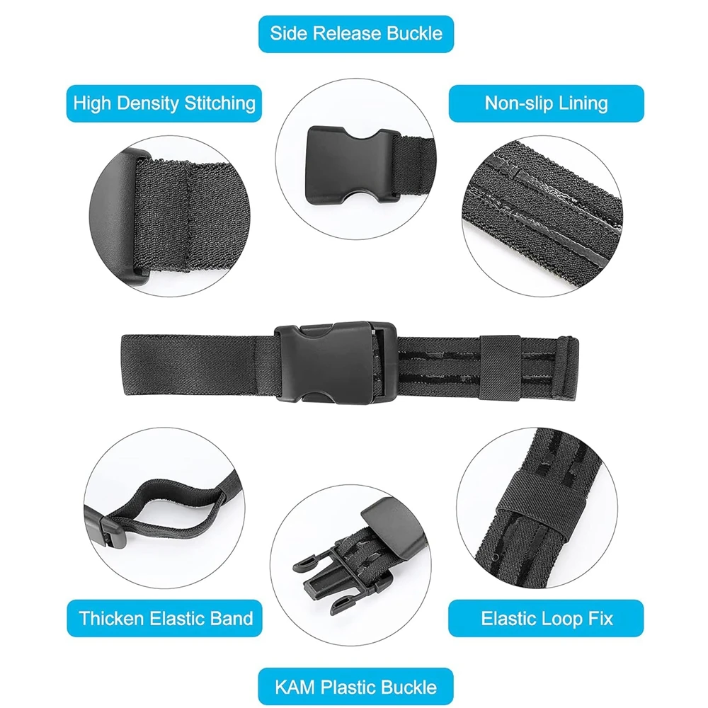 Correa para pierna para funda, correa táctica para muslo, cinturón para pierna para pistolas, cuchillo, 1,5 pulgadas/36mm, colgador de pierna EDC para hombres y mujeres - imagen 2