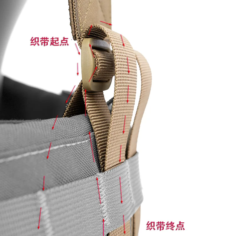Tirantes de accesorios de caza, correa de hombro doble tipo Y para cinturón táctico - imagen 5