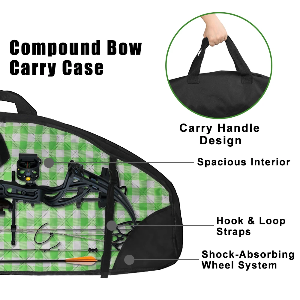 Bolsa de arco compuesto, bolso de transporte de arco portátil, bolsa de tiro con arco y flecha para tiro de caza - imagen 3