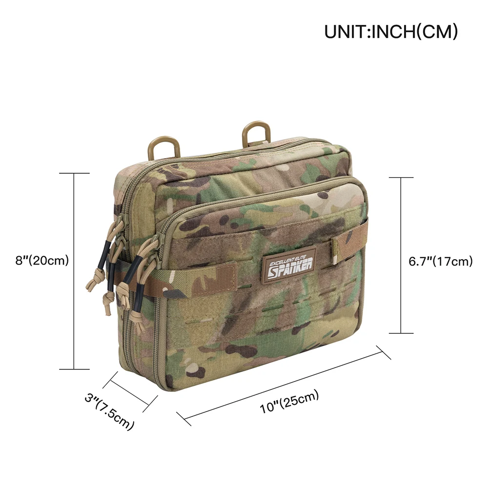 Mochilas de hombro tácticas EDC, bolso de hombro para exteriores, Molle de nailon, para senderismo, Camping, bolso de alcance, bolsas de caza - imagen 3