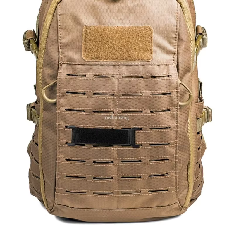 Parche táctico MOLLE panel mosquetón exterior para mochila caza - imagen 4