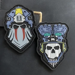 Parche táctico 3D PVC Ghost – Insignia moral para ropa