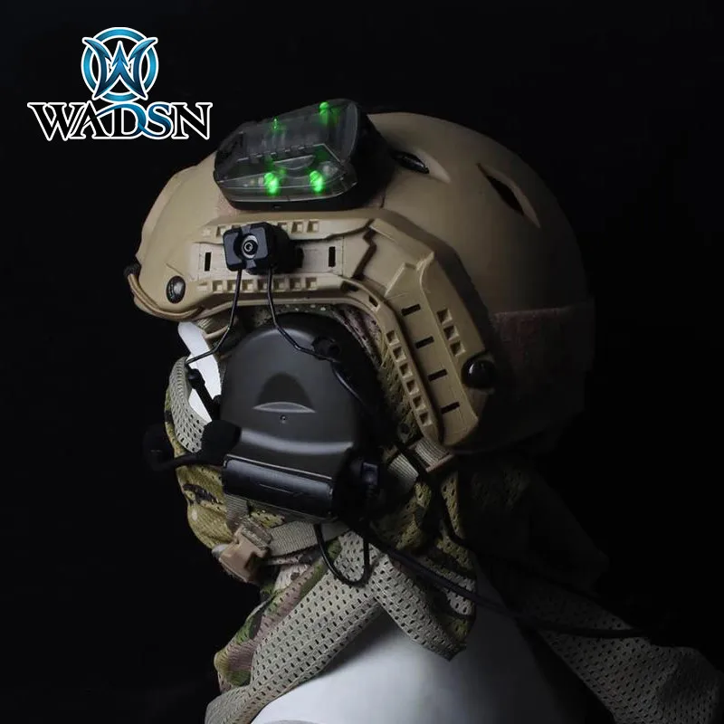 WADSN HEL STAR-Casco deportivo Airsoft 6 GEN3, luz azul, verde, rojo, IR estroboscópico, impermeable, lámpara de Flash de señal de seguridad para supervivencia al aire libre - imagen 5