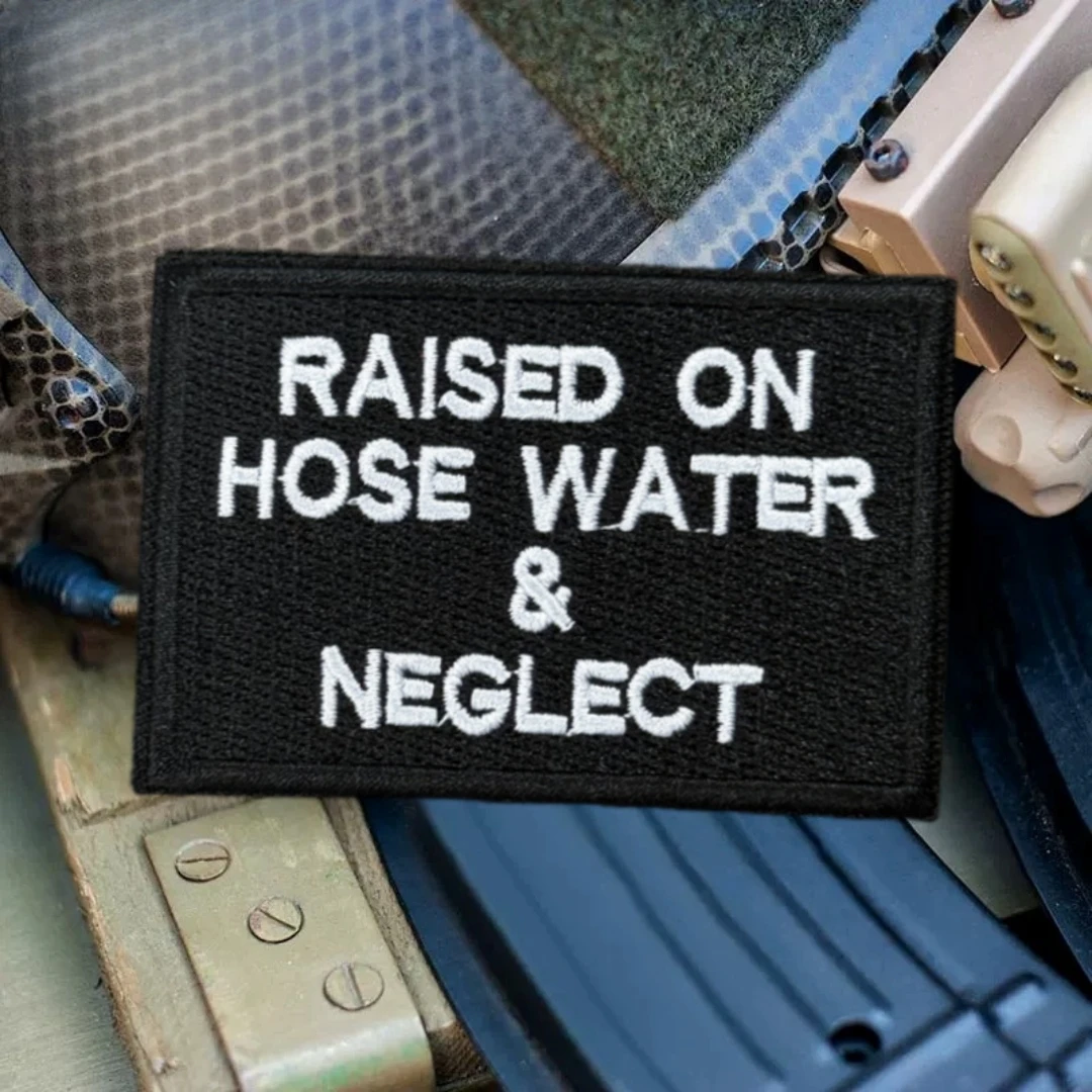 Parches de gancho y bucle de moral bordados levantados en neglect para ropa, insignia militar táctica, pegatina para mochila de EE. UU. - imagen 4