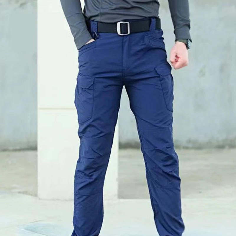 Pantalones militares impermeables para hombre, pantalón táctico SoftShell para pesca, senderismo, caza del ejército, Camping, senderismo, escalada, Trekking, fino, Verano - imagen 5