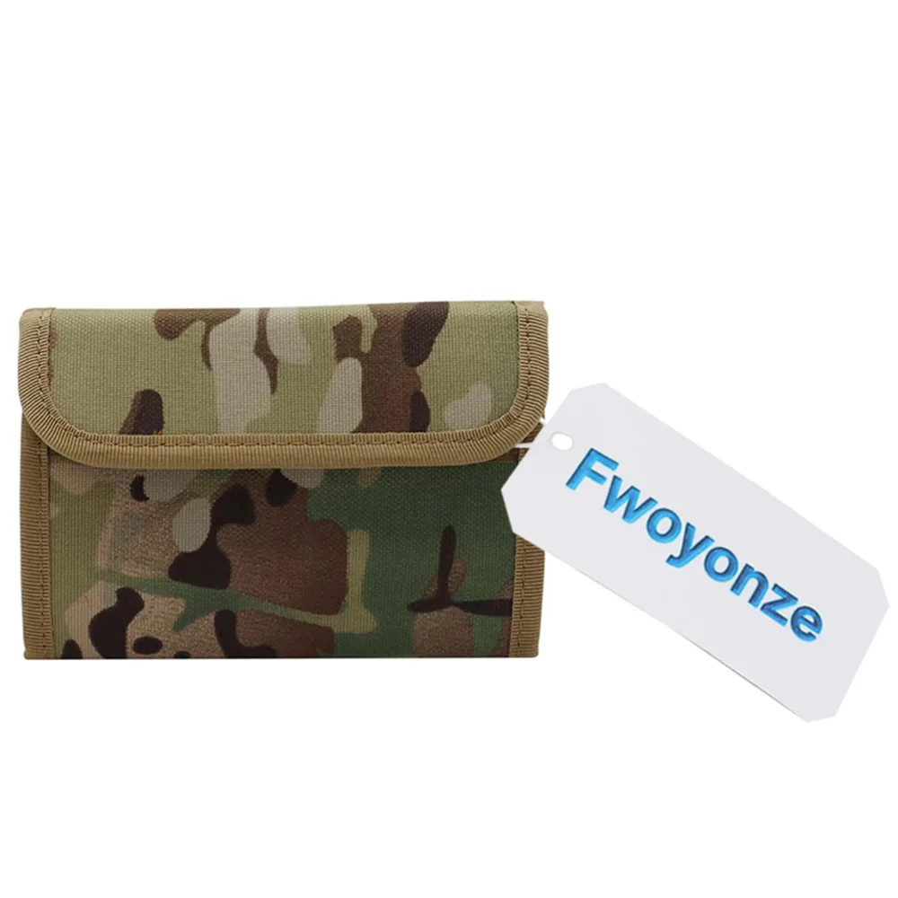 Fwoyonze-cartera táctica triple, trabajo multiusos, tarjetero multiusos, funda de identificación de nailon, bolsa de almacenamiento táctica - imagen 3
