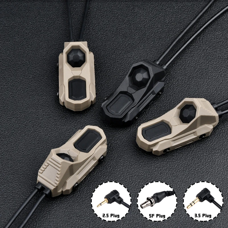 Interruptor remoto de presión de control dual función WADSN AXON, cola con enchufes SF/2.5/3.5/Crane. Compatible con interruptores de luz Scout PEQ, NGAL, M300, M600 - imagen 5