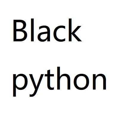 Black python