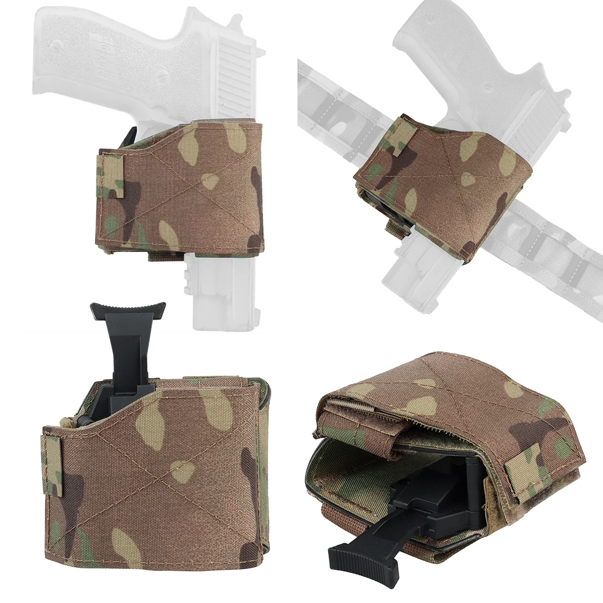 Porta cargador táctico MOLLE 9mm – Plataforma pierna caída - imagen 2