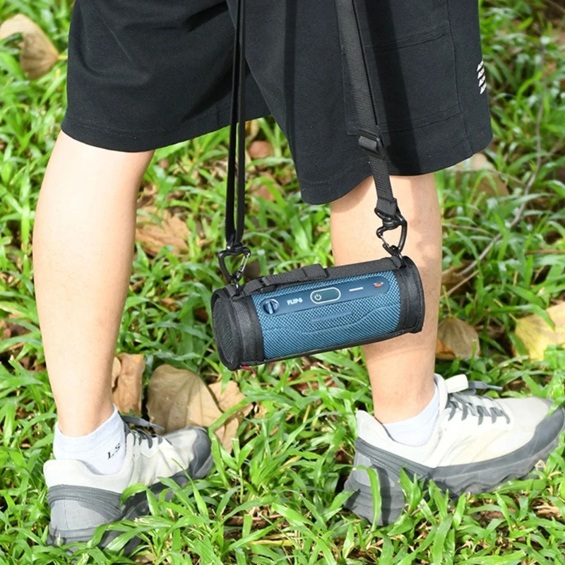 Funda nailon para JBL Flip 6 Altavoz inalámbrico portátil impermeable transporte viaje Dropship - imagen 3