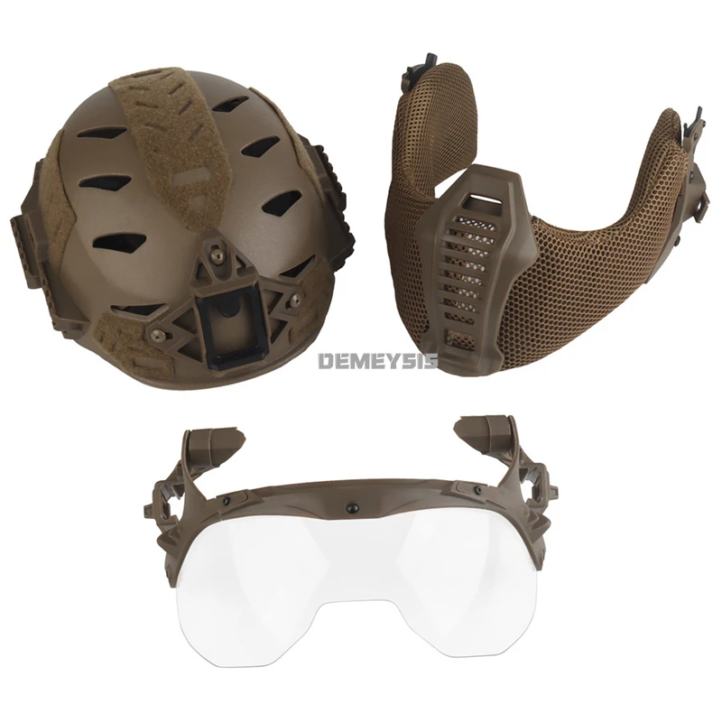 Casco táctico Wendy 3,0 de protección completa, equipo Protector de cabeza de entrenamiento Airsoft para caza, juego CS, juego de casco de tiro de Paintball - imagen 2