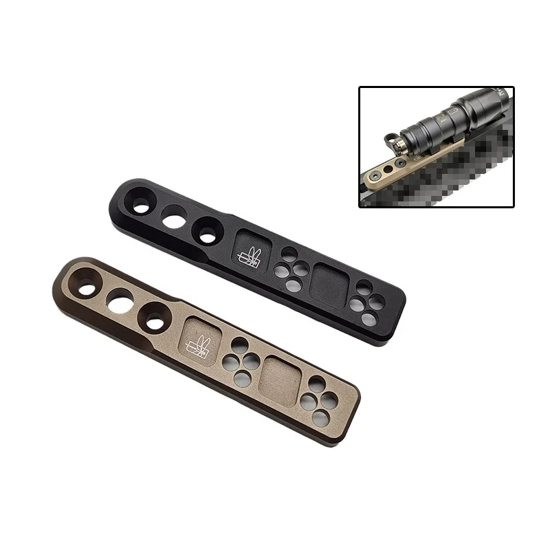 Keymod táctico de luz en línea para Mlok Keymod, Base de linterna, arma, luz de explorador, Rail Tatical Surefir M300 M600 - imagen 4