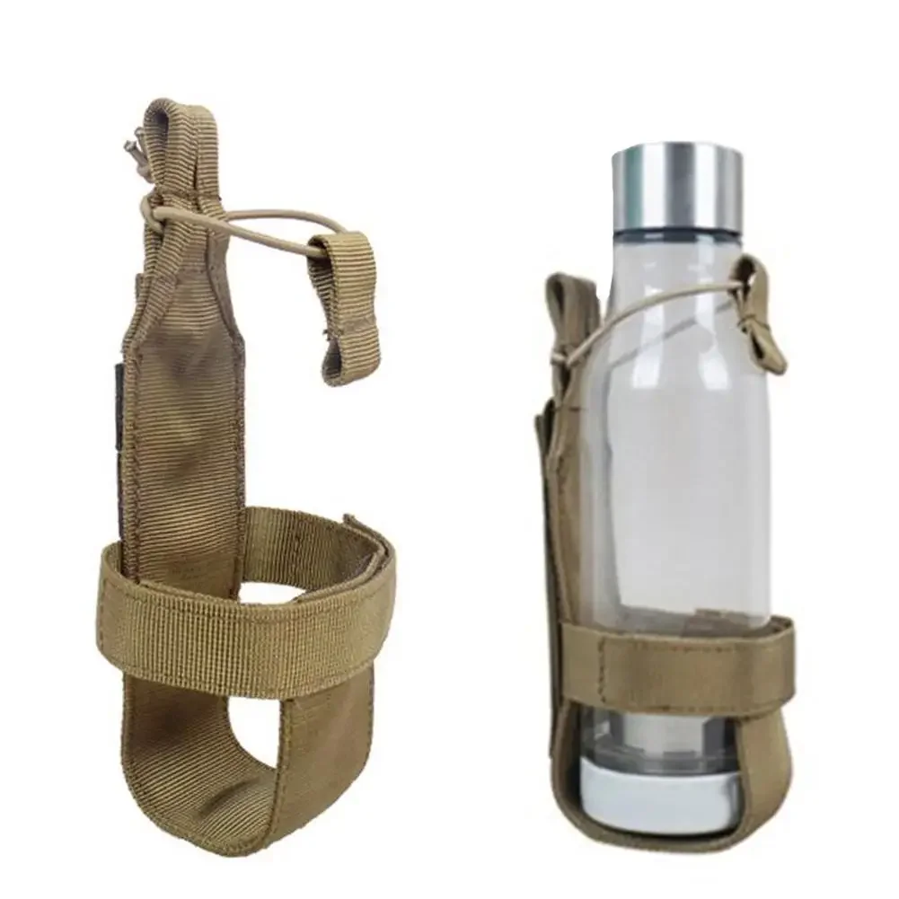 Nuevo Soporte portátil para botella de agua Molle, bolsa portadora con cinturón, bolsa de nailon para viajes, ciclismo, escalada, senderismo, Camping - imagen 3
