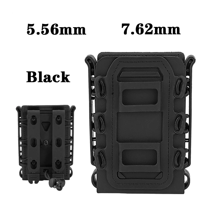 Carcasa suave táctica, bolsa para revista de pistola de 5,56 MM y 7,62 MM, accesorios para pistola, sistema Molle, bolsa con Clip para cartucho - imagen 5