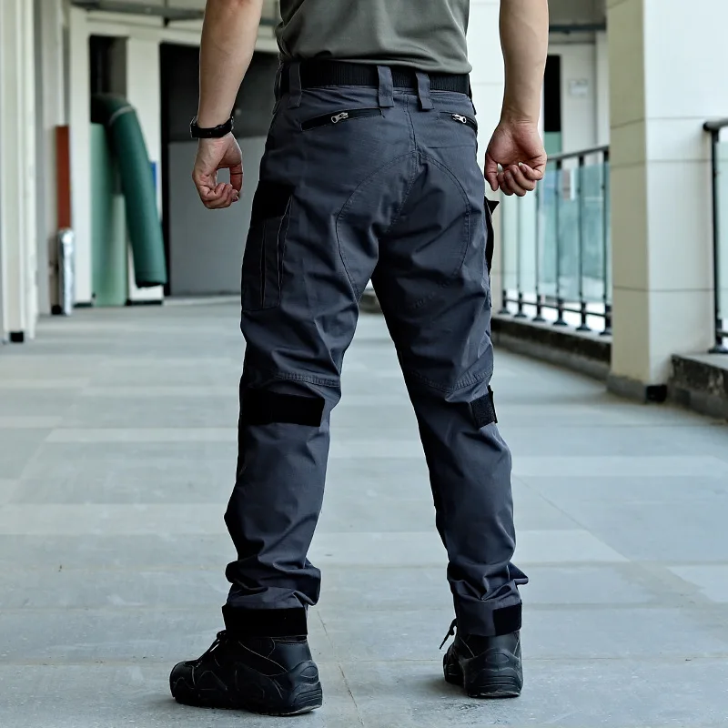 Pantalones Cargo tácticos para hombre, pantalón de entrenamiento militar, resistente al desgaste, impermeable, con múltiples bolsillos, talla 3XL - imagen 5