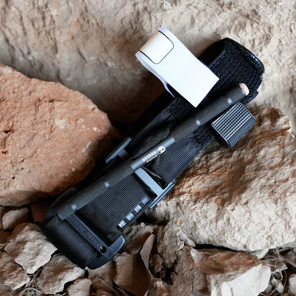 Torniquete de metal, 3 x 95 cm, torniquete de metal, correa de emergencia médica giratoria de combate táctico de rescate Rhino, equipo IFAK para traumatismos - imagen 3