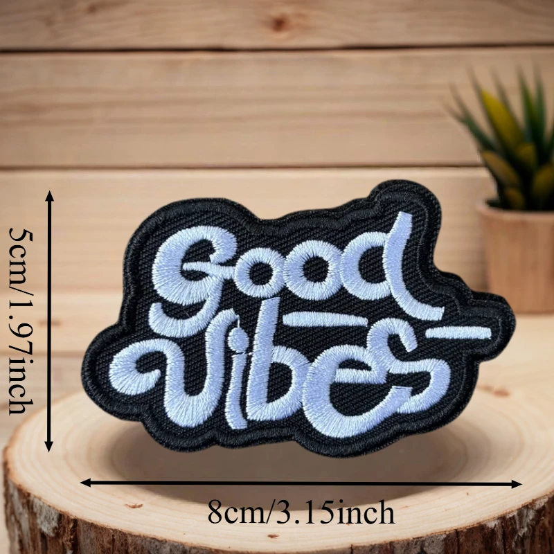 Parche bordado 3D de buen texto, chaleco táctico, gancho y bucle, sombrero, insignia de moral, mochila, pegatinas decorativas, parches para brazalete para ropa - imagen 3