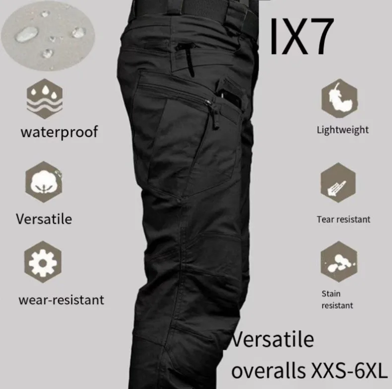 Uniforme de carga táctico multibolsillo resistente al desgaste para todas las estaciones, ropa de trabajo, pantalones multifuncionales para hombres, pantalones de seguridad para trabajadores - imagen 4