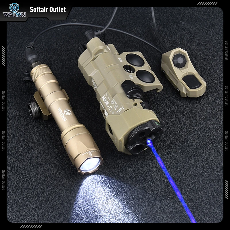 WADSN, MAWL-C1 de Nylon, lámpara de función completa, SF M600C, linterna de caza, juego de interruptores AXONun, rojo, verde, azul, luz de relleno láser IR - imagen 4