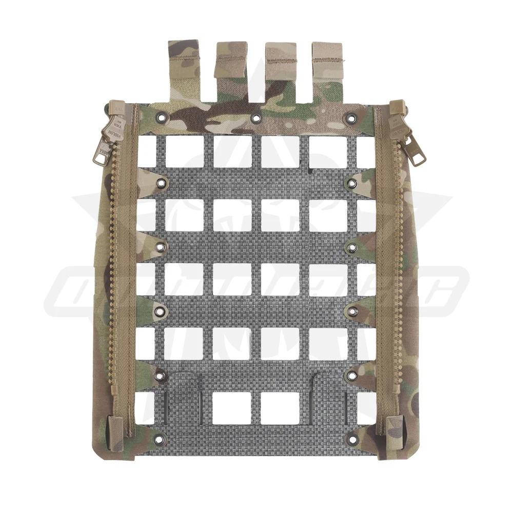 OPHIDIAN Tablero de panel trasero ligero con cremallera Molle, panel de expansión portador de placa de chaleco, compatible con múltiples chalecos de caza - imagen 2