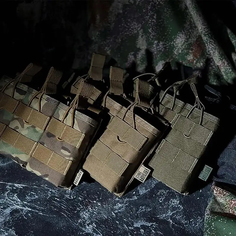 ONETIGRIS bolsa táctica para revistas bolsas MOLLE Triple Mag para M4 M16 Pmag.223REM Stanag Lancer L5 FAB Ultimag Hexmag HX, DD07 - imagen 5