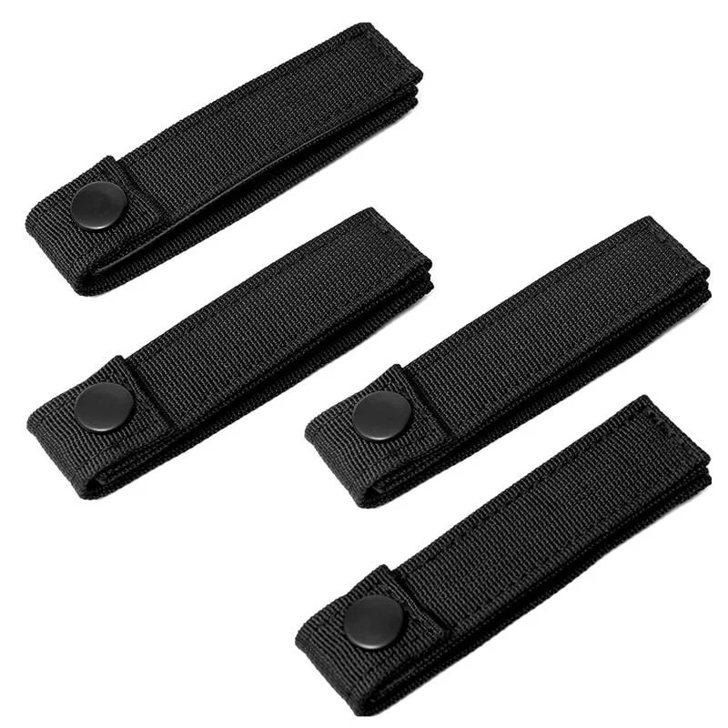 Adaptador de correas de nailon con correas a presión MOLLE de 4 y 6 pulgadas para conectores de Panel de mochila, sistema de fijación táctico de liberación rápida