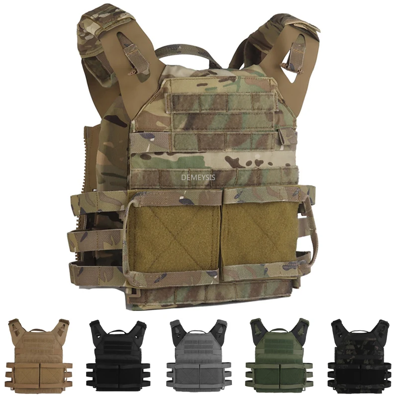 Chaleco táctico J P C MOLLE tiro Airsoft caza deportes cuerpo armadura protección Paintball combate placa portador Accesorios