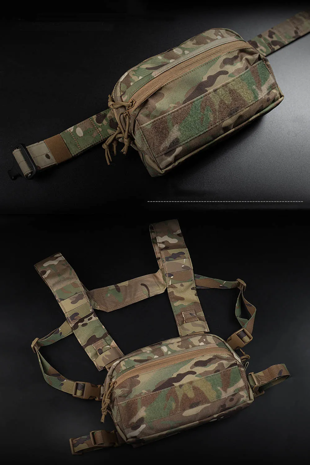 Chaleco táctico Molle pequeño Universal GP, bolsa ancha de caza, bolsa alta Airsoft CCS, cinturón, Kit de almacenamiento al aire libre - imagen 4