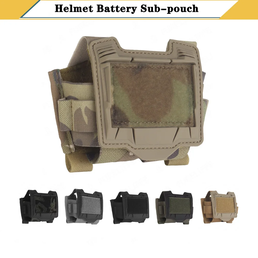 Bolsa de batería para casco táctico serie K, casco rápido Airsoft para caza, caja de batería PVS31, bolsa de accesorios para casco de contrapeso de tiro - imagen 2