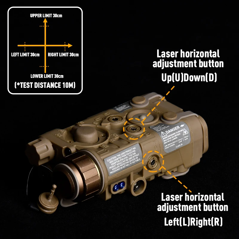 WADSN Airsoft IR láser L3 NGAL rojo verde láser Surefir M300 M600 linterna AXON interruptor trasero de doble Control con caja de almacenamiento traje - imagen 4
