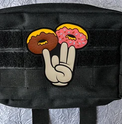 Parche táctico PVC 3D con velcro para mochilas y uniformes