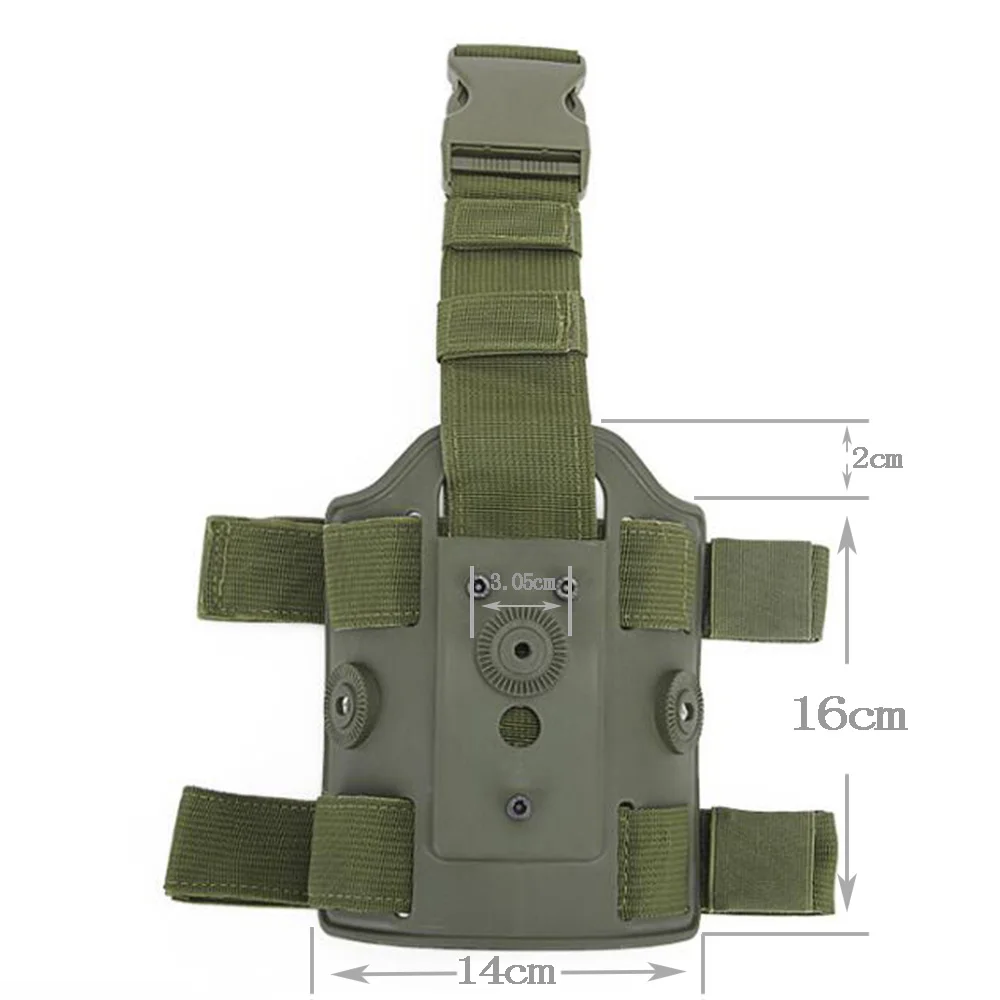 VULPO-funda de pistola de pierna caída, plataforma Airsoft, adaptador de funda táctica para Glock, accesorios de liberación rápida - imagen 5