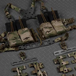 Chaleco táctico modular V2 camuflaje multicam con sistema MOLLE