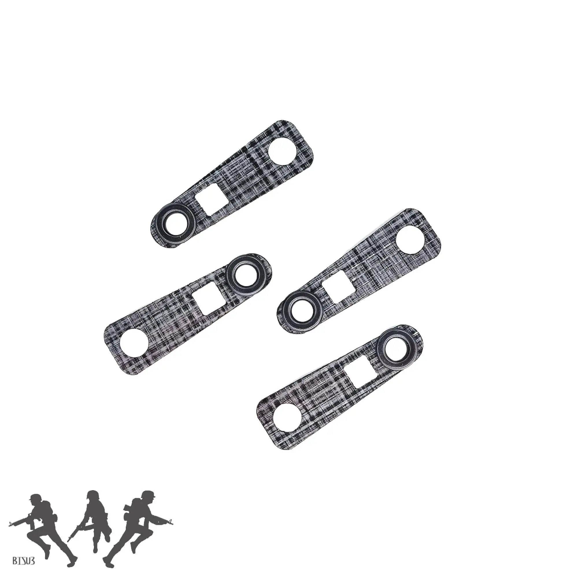 Casco táctico de caza Airsoft NVG, Clips de cuerda de acoplamiento especiales, paquete de 4 materiales TEGRIS - imagen 3