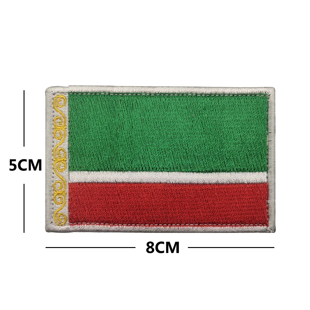 Belarus Chechen Flag Russian Embroidered Patch Flag Fabric Patch Striped Backpack Patch Badge Patches on Clothes Embroidery DIY - imagen 5