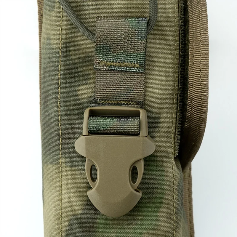 Bolsa de walkie-talkie MOLLE para exteriores, bolsa de comestibles multiusos, Camuflaje verde arrugado para chaleco táctico 6094 - imagen 3