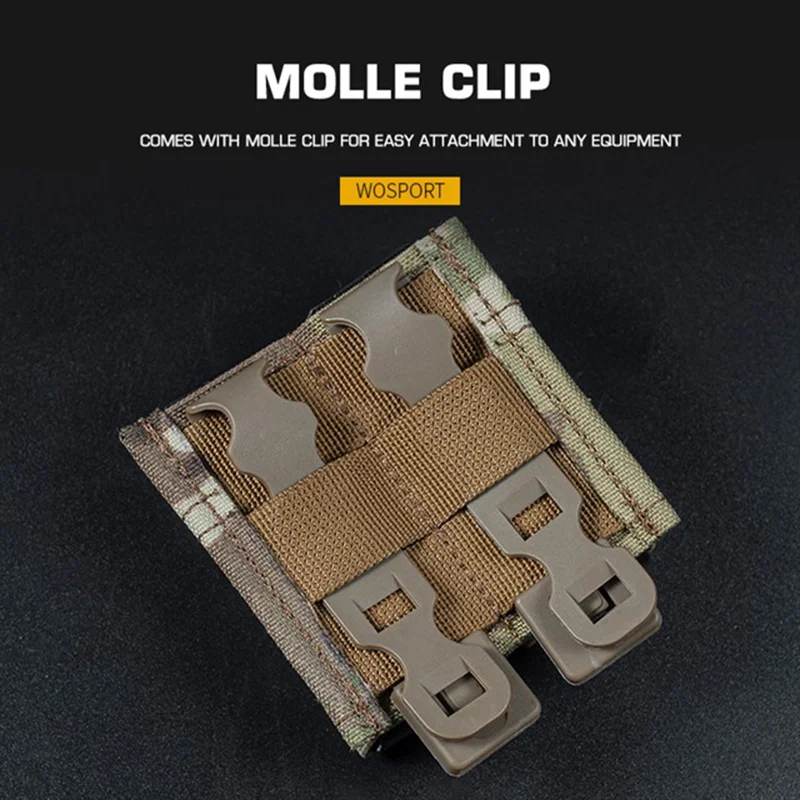 Molle-bolsa táctica militar rápida para exteriores, 9mm, doble Mag, transporte Mag, caza, Airsoft, accesorios CS Wargame - imagen 4