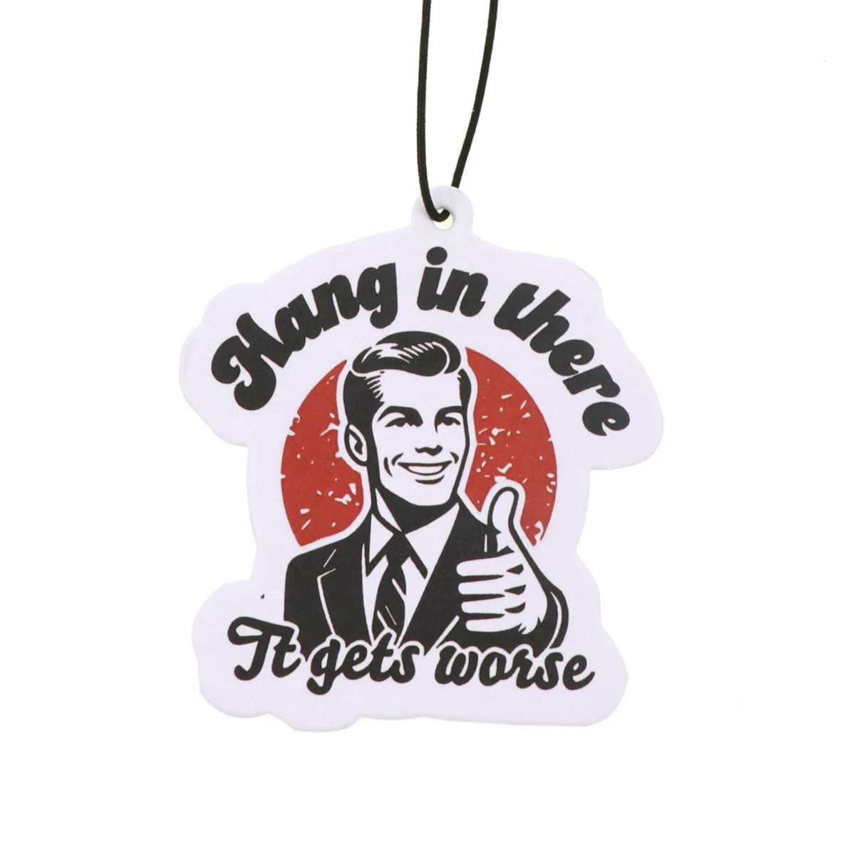 Colgar en allí se pone peor, tabletas de aromaterapia para coche, colgante de fragancia para coche, ambientador, decoración colgante para espejo retrovisor - imagen 3