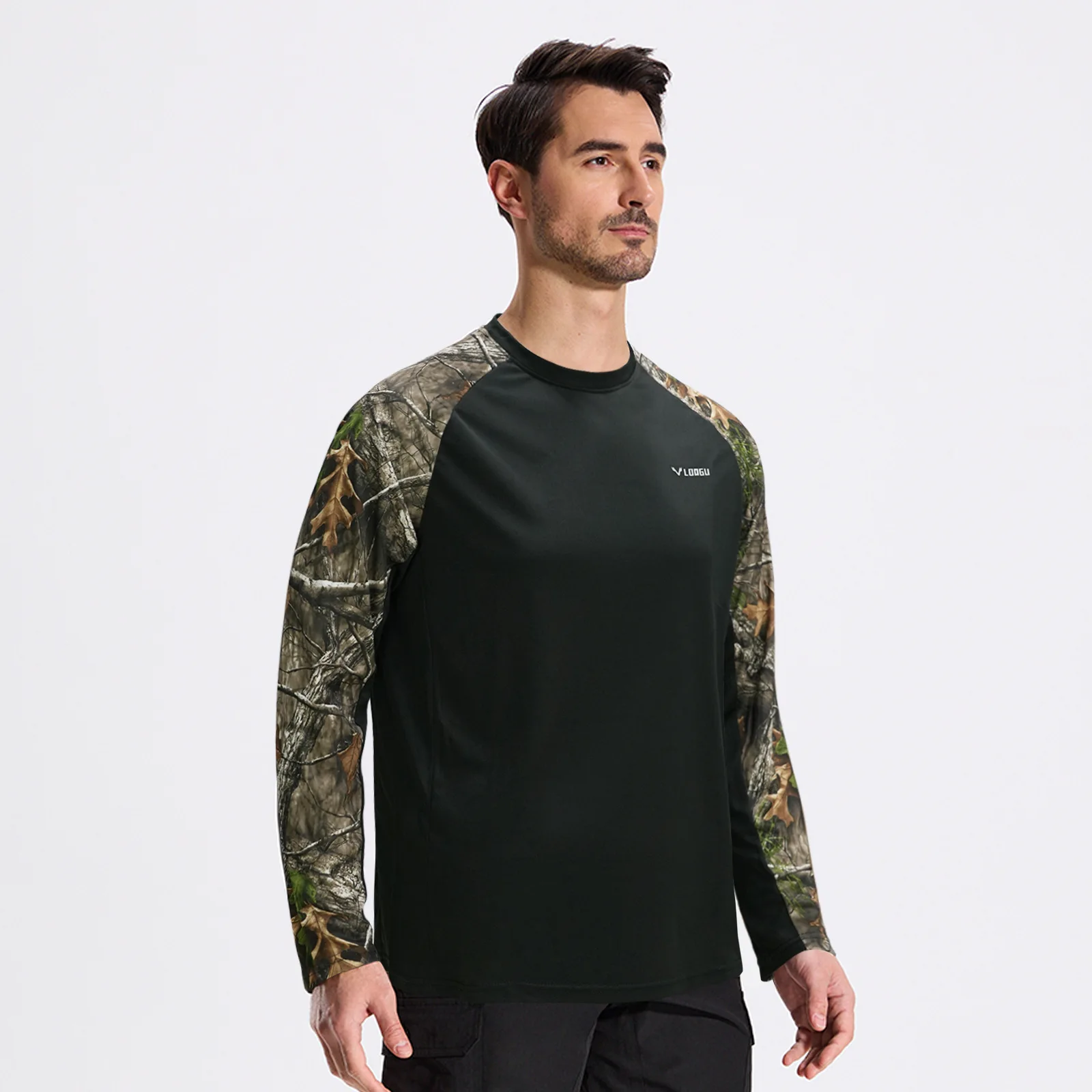 Primavera otoño deportes al aire libre senderismo escalada camisa para hombres delgada de manga larga Anti-UV suave transpirable elástico diario Casual camisa - imagen 3
