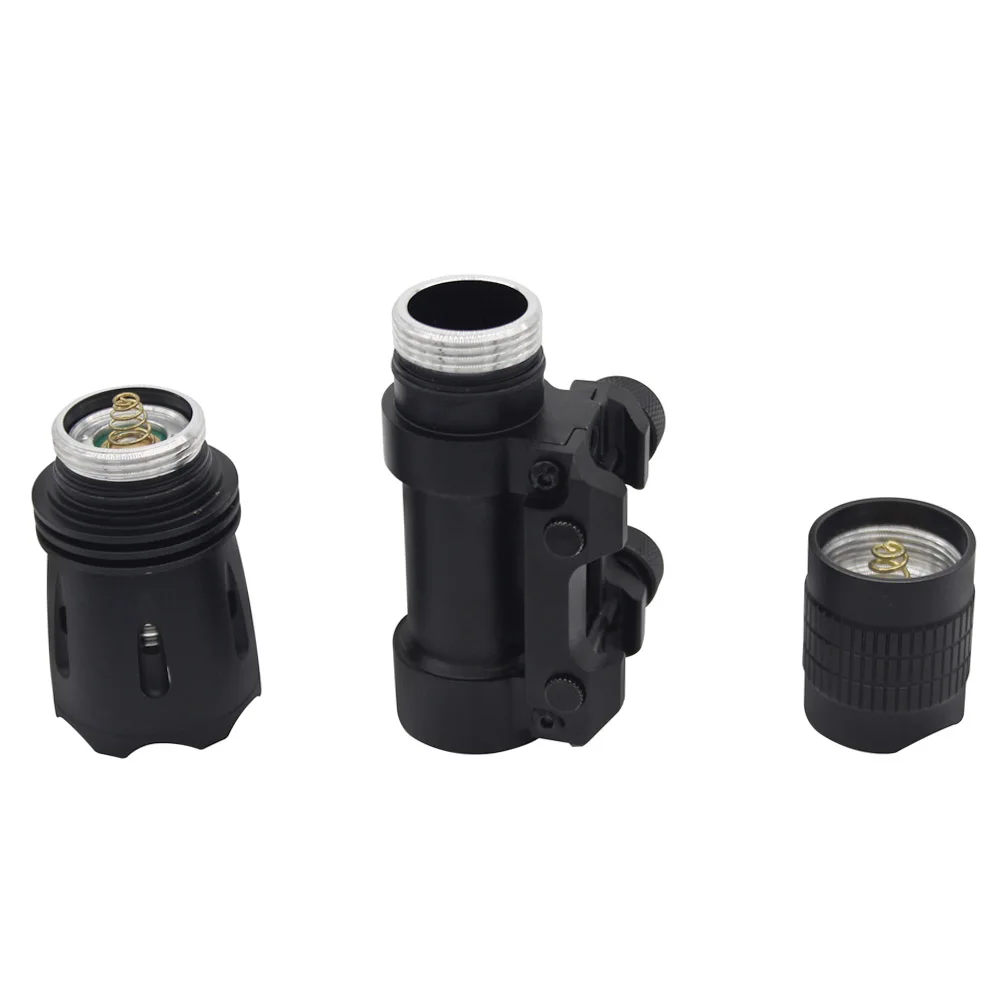 VULPO-linterna táctica de 1600 lúmenes, luz para arma de caza, riel Picatinny de 20mm, accesorios de tiro para caza al aire libre - imagen 5