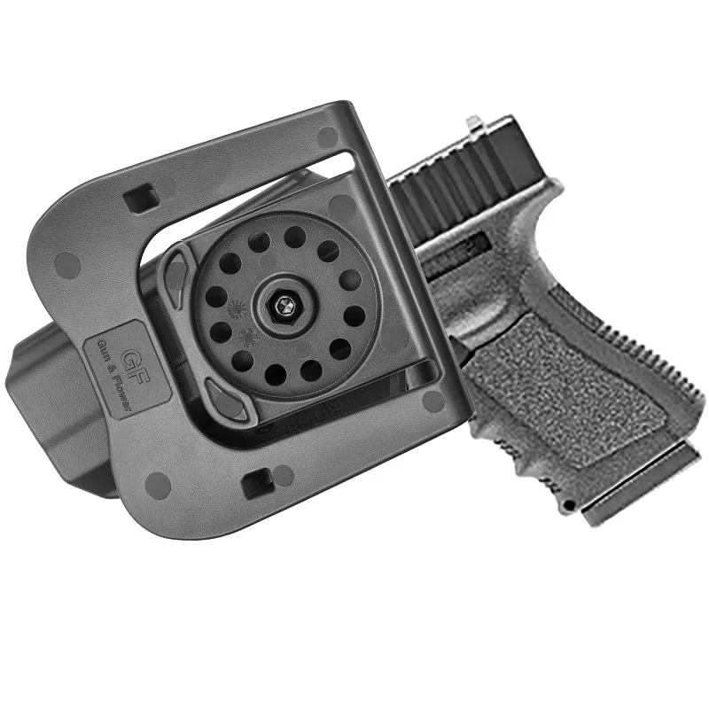 Apto para Glock G19,19X (Gen 3 4 5) Glock 23(Gen 3 4),fundas OWB, retención de nivel II, bolsa de paleta ajustable de 360 grados, derecha/izquierda - imagen 2