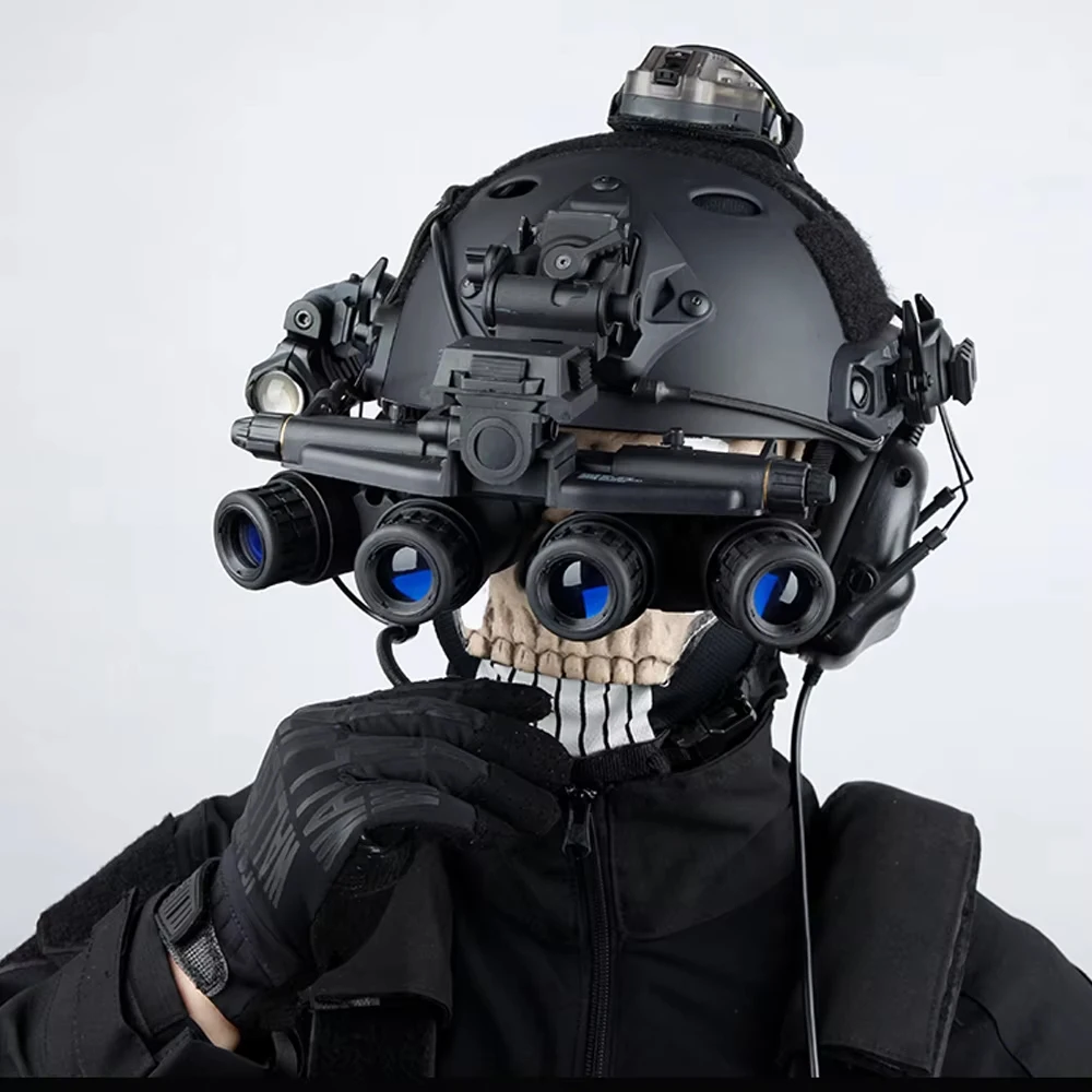 Juego de casco táctico Ultimate Nightwar Airsoft Call of Duty 19 Night Raid Ghost, equipo de Cosplay para juego de Paintball, accesorio de película - imagen 4