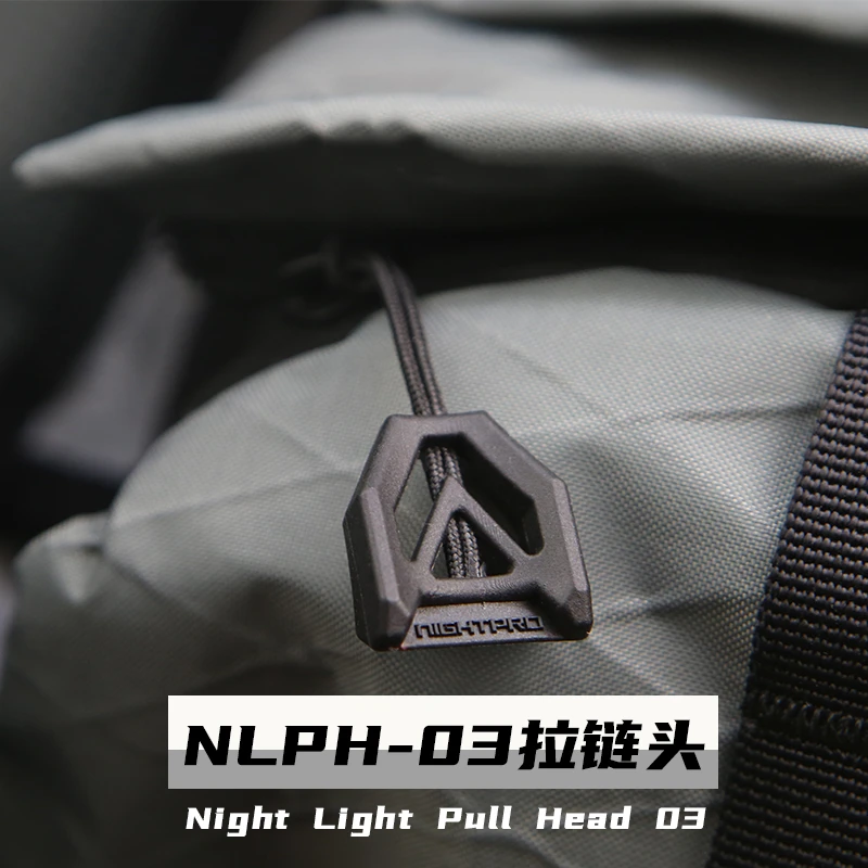 2.0 Luminous Highlight Upgrade 03 Zipper Pulls Head Tactical Outdoor Backpack Function Wraps TPU Zip Rope Pendants - imagen 2