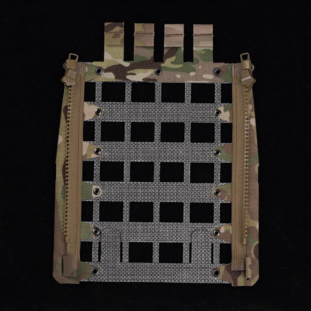 Chaleco táctico FCPC V5, soporte de Panel trasero MOLLE, montaje con cremallera, chaleco ligero de combate para caza, Airsoft, portador de placa, equipo de expansión - imagen 4